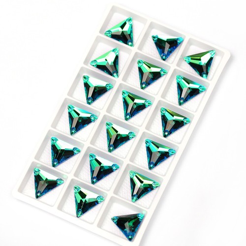 Dreieck Zum Selbermachen Nähen Kristall Strass Aufnähen Steine Glasperlen FlatBack Strass - Bild 10 von 37