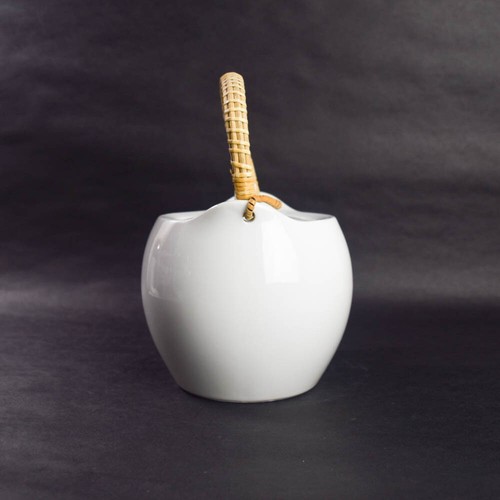 OMC Otigiri Japan Solid Plain White Tea Pot Asian Style Braided Handle - Bild 4 von 10