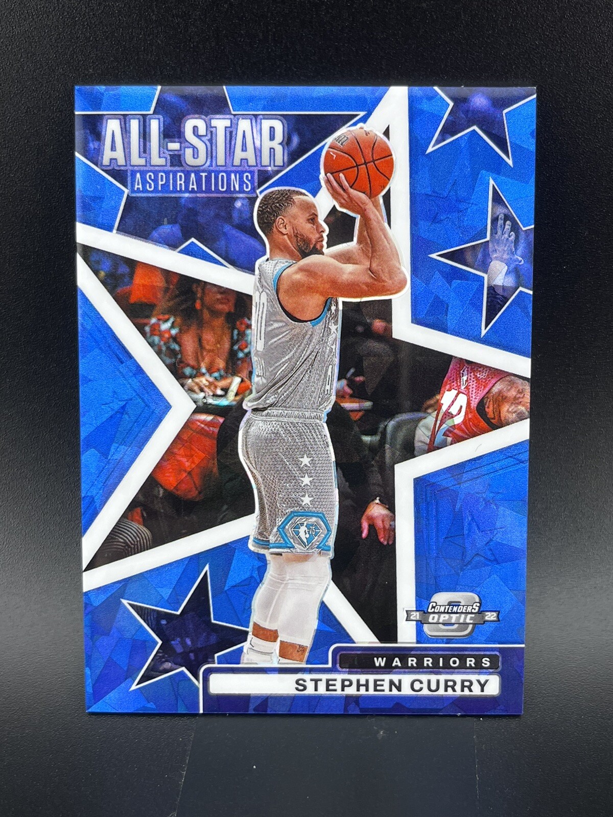 STEPHEN CURRY 2021-22 CONTENDERS OPTIC ALL STAR ASPIRATIONS BLUE ICE /75