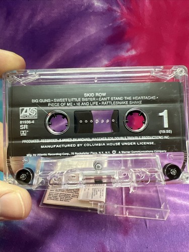 Skid Row by Skid Row Cassette, Jan-1989, Atlantic Sebastian Bach - Picture 4 of 7