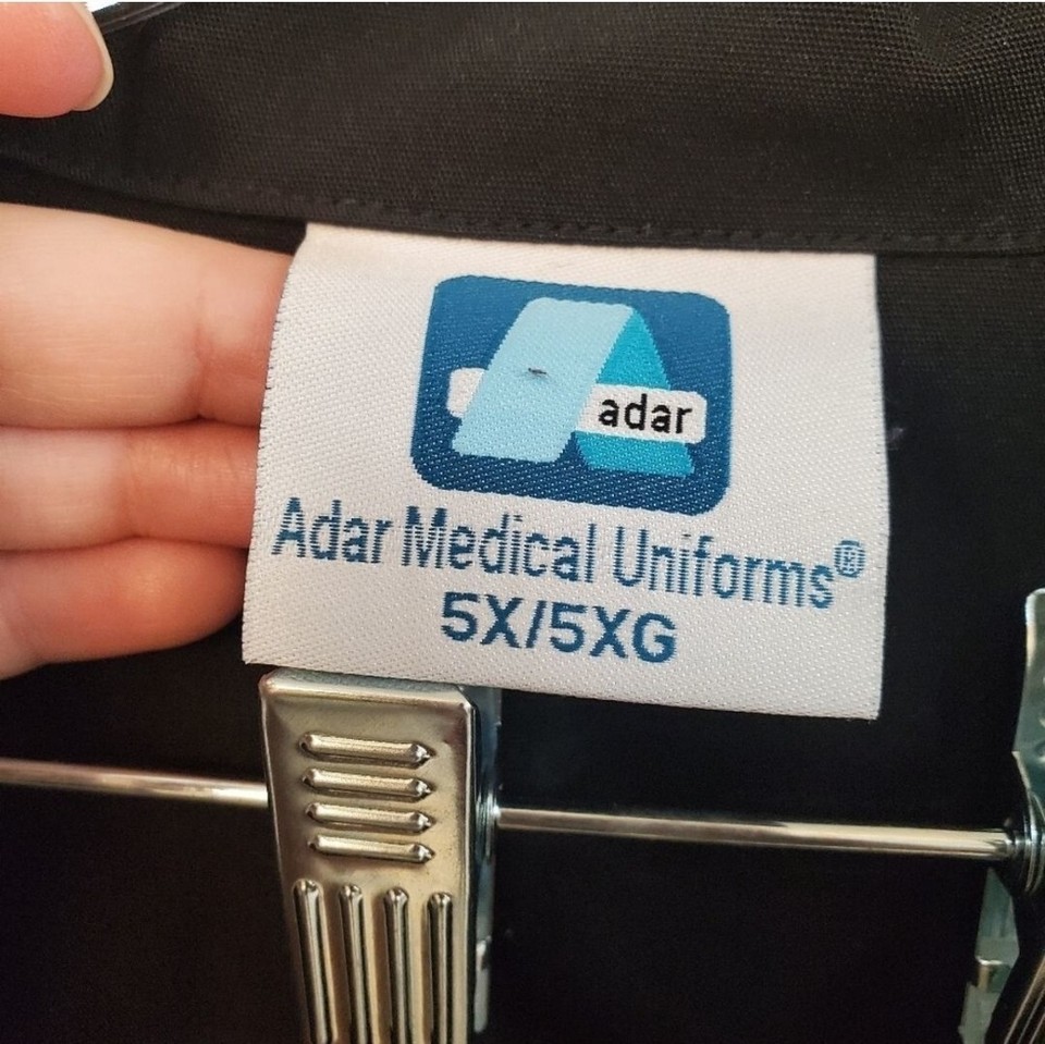 Adar Uniform Black Lab coat Plus Size 5x eBay