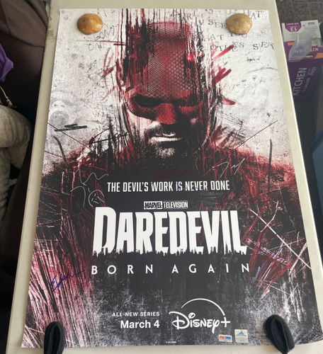Daredevil: Born Again Poster, S/N with COA, unused, 7 cast and crew - Picture 3 of 18
