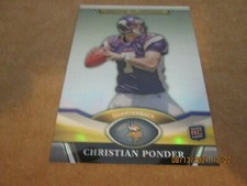 CHRISTIAN PONDER VIKINGS  2011 TOPPS PLATINUM  ROOKIE CARD #109