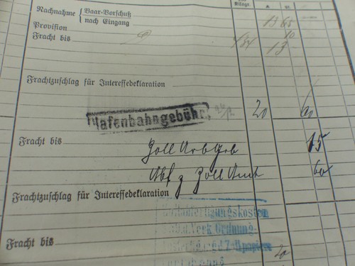 Frachtbrief Madeira Wein nach Dresden 1899 Königliche Güterabfertigung Hamburg - Picture 2 of 7