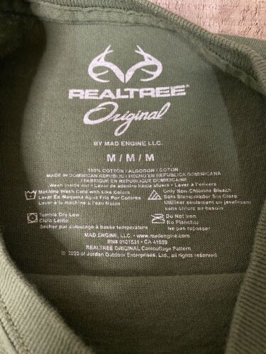 REALTREE Orig Olive Camo "Nothing To See Here" Short Sleeve Hunting T-Shirt SZ M - Picture 4 of 9