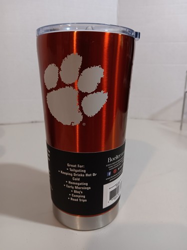 Clemson Tigers NCAA 20 oz Bicchiere da viaggio collegiale ultra NUOVO - Foto 3 di 6