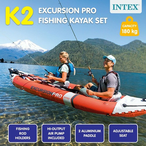 Intex 68309NP Excursion Pro K2 2Seater Inflatable Kayak with Paddles 16941057413249 eBay