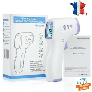 Thermomètre numérique médical frontal sans contact a infrarouge bébé et adulte