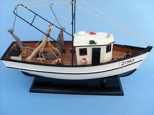 Wooden Forrest Gump - Jenny Model Shrimp Boat 16" - Picture 8 of 9