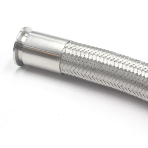 1.5" Tri Clamp Stainless Braided Hose 48" Length w/ PTFE Lines 300 PSI - Picture 3 of 5