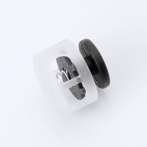 US 50x Doppio Foro Elastico Corda Corda Serrature Fissaggio Scorrevole_Pulsanti - Foto 38 di 50