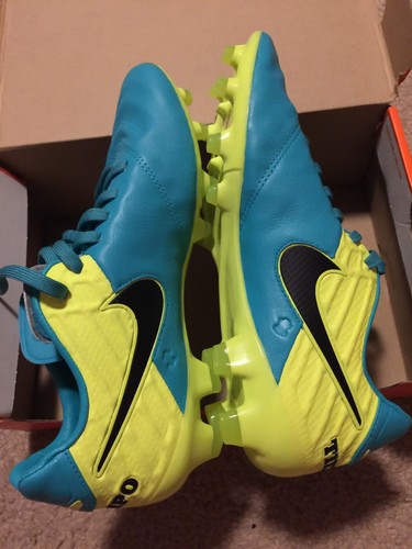 Nike Tiempo Legacy II FG Soccer Cleats Clear Jade Volt 819218-307 U.S Men 7 $150 - Picture 5 of 7