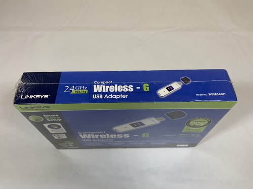 Linksys WUSB54GC Compact Wireless-G USB 2.0 WIFI Network Card Adapter Dongle - Picture 3 of 6