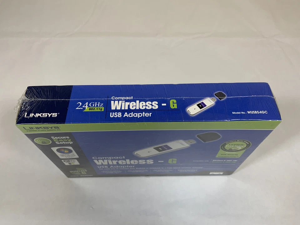 Linksys WUSB54GC Compact Wireless-G USB 2.0 WIFI Network Card Adapter Dongle - Image 3 of 4