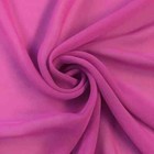 Solid Chiffon Fabric Polyester Dress Sheer 58' Wide by The Yard Magenta
