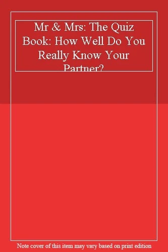Mr & Mrs: The Quiz Book: How Well Do You Really Know Your Partner? - Picture 1 of 1