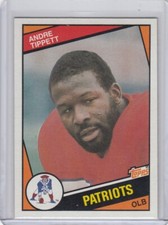 1984 Topps Football Card #143 Andre Tippett Rookie New England Patriots - NrMt