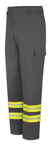 Red Kap Reflective Cargo Pocket Safety Hi Vis Work Pants Industrial Uniform - Picture 3 of 12