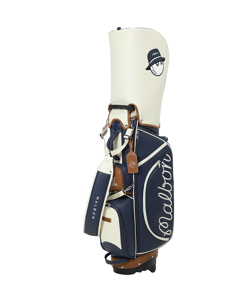 Malbon Golf Korea] New Born Classic Stand Bag NAVY | eBay