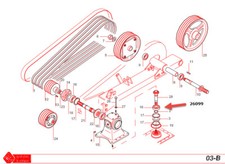 26099 Bearing for Gribaldi Salvia DM Series Disc Mower Gearbox