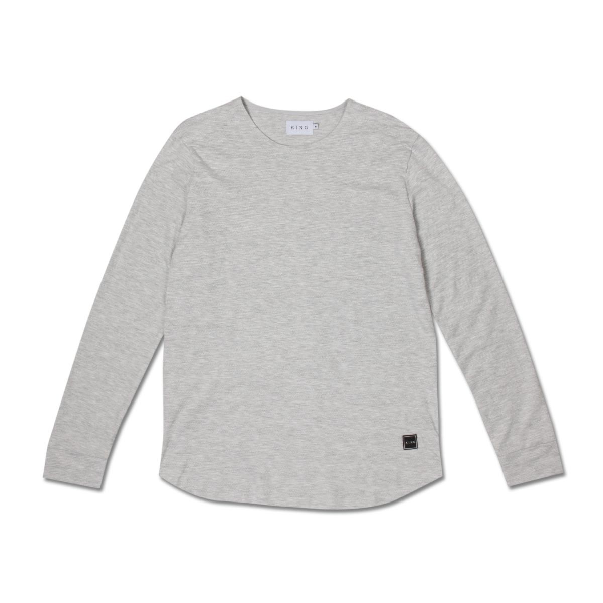 KING APPAREL THEYDON LONGSLEEVE T-SHIRT - STONE - RRP KING APPAREL THEYDON LONGSLEEVE T-SHIRT - STONE - RRP