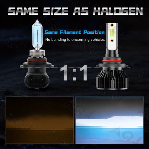 For 2011-2015 Chrysler 300 blue Led Headlight Hi/Lo+Fog light Combo Bulbs 4pcs - Picture 6 of 19