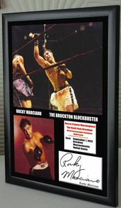 Rocky-Marciano-Undefeated-World-Champion-Canvas-Print-Signed-034-Great-Souvenir-034