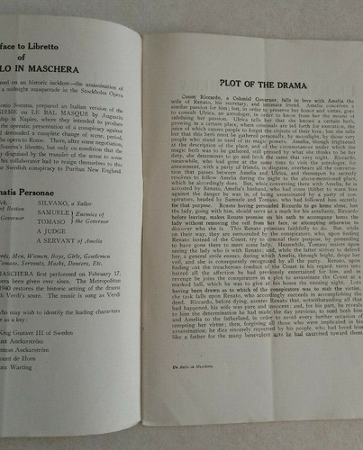 2 - Vintage Metropolitan Opera House Grand Opera Libretto - Picture 4 of 9
