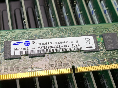1GB Samsung M378T2863QZS-CF7 PC2-6400 DDR2 Desktop RAM Memory 240 Pin 1R x 8 2 - Picture 2 of 3