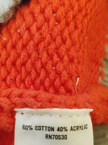 Little Girls CRAZY 8 * Red Beige Cable Knit Winter Sweater sz Med 7/8 Holiday - Picture 5 of 12