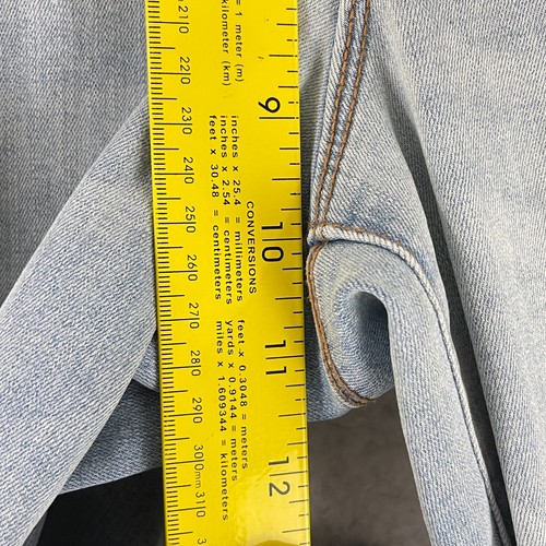 White House Black Market Blue Denim Wide Leg Jeans Womens Mid-Rise Size 10S - Picture 9 of 17