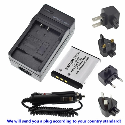 Battery or Charger For Pentax Optio A36 S10 S12 VS20 Q Q10 Q7 Q-S1 Brand New - Picture 8 of 27