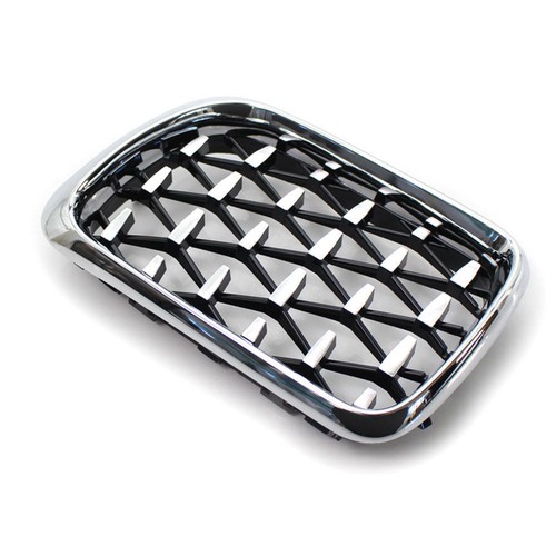 Chrome Diamond Front Grill Kidney Grille For BMW 3 Series E36 M3 1997 1998 1999 - Picture 6 of 9
