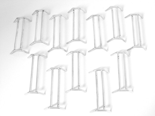 Antique French Sterling Silver Knife Rests Set 12 Pc, Art Deco - Picture 2 of 8