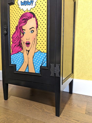 Quirky colourful pop art cupboard - Picture 8 of 10