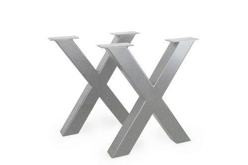 2x TISCHBEINE TISCHGESTELL TISCHKUFEN METALL STAHL TISCHFÜßE INDUSTRIAL XP - Bild 48 von 65