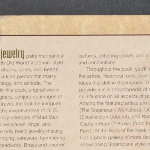Steampunk Style Jewelry Victorian, Fantasy, & Mechanical ... Campbell (2010, PB) - Picture 4 of 4