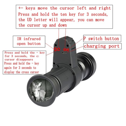 Monocular Crossing Cursor Digital Night- Device Infrared Day Night O5G0 - Picture 9 of 12