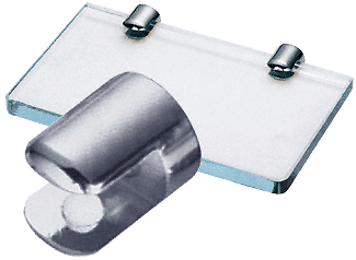 CRL 1222CHR Chrome 15/16" Diameter No-Drill Shelf Clamp for 1/2" Glass - Picture 5 of 5