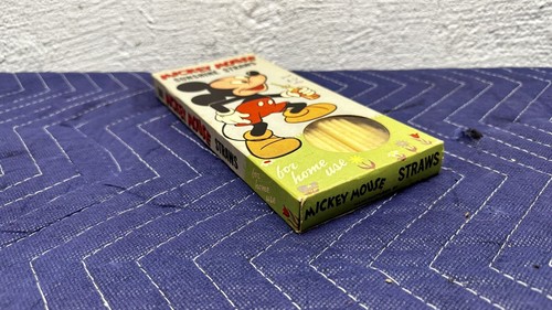 Vintage 1950’s *MICKEY MOUSE SUNSHINE STRAWS BNIB* Unopened Walt Disney - Picture 5 of 5