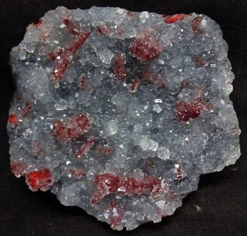 STUNNING RED STILBITE W/ APOPHLYLITE CRYSTALS ON MATRIX MINERALS SPECIMENS - Picture 3 of 4