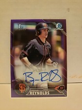 2016 Bowman Chrome Bryan Reynolds Auto autograph purple refractor NICE!!