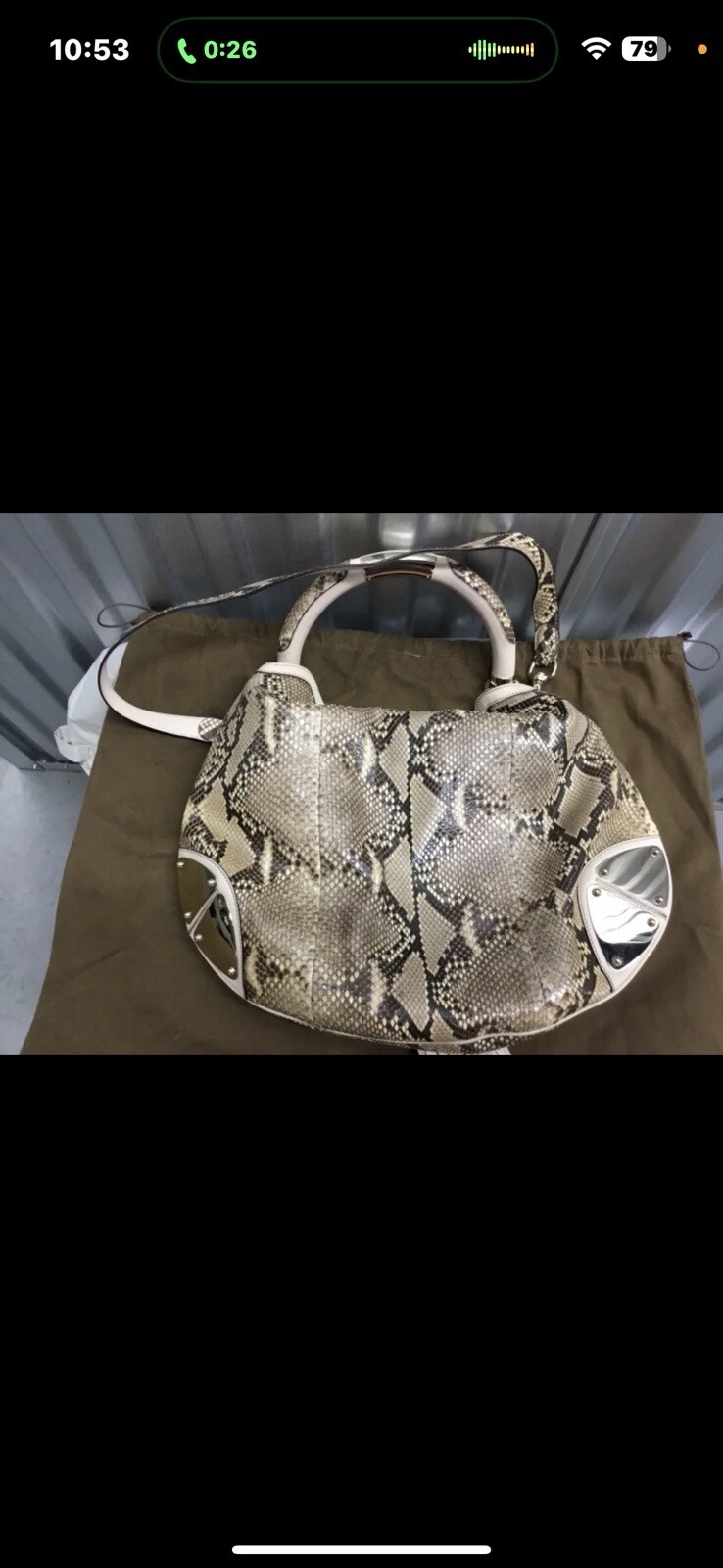 Gucci Indy Python Bag Strap - image 5