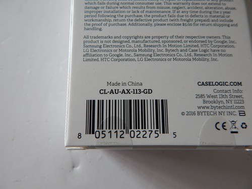 Case Logic Universal 10FT AUX Premium Cable 3.5mm Gold New - Picture 3 of 3