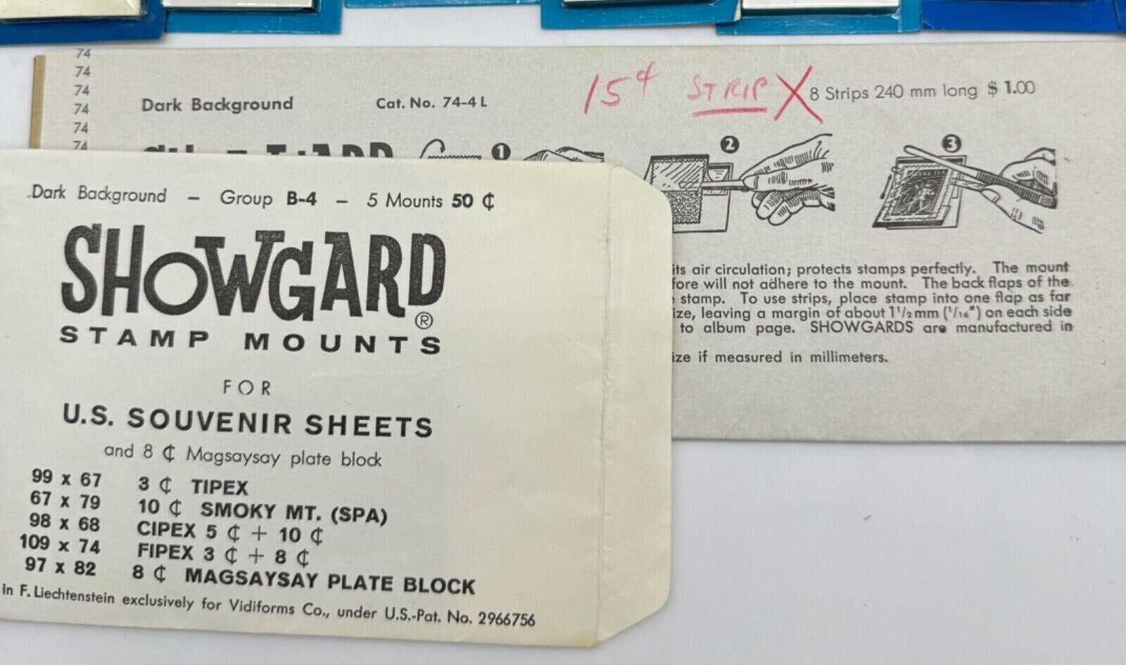 Numerous Showgard Stamp Black Mounts, Drying Book, Mint Sheet Book