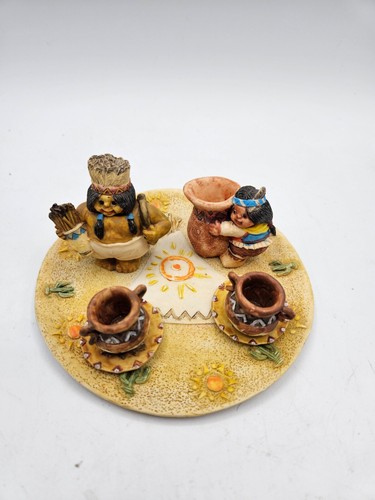 VTG. Mini Native American Tea Set 7 piece Popular Imports - Picture 2 of 9