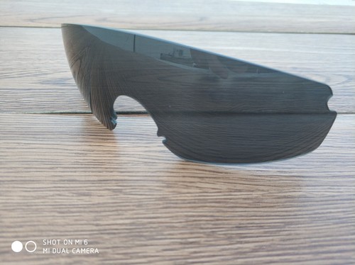 stealth black Ersatzgläser für Oakley Rasierklingen mit schwarzem Nasenpad - Bild 3 von 4