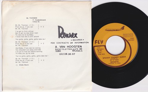 MIDGETS * 1972 BELGIUM PSYCH FREAKBEAT GARAGE MOD 45 * Listen To It! - Picture 2 of 2