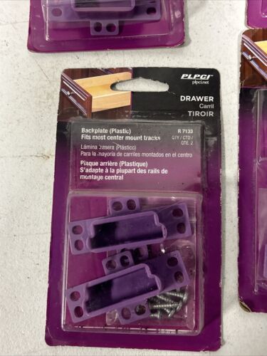 = Menge 5 PLPCI Schublade Rückplatte Kunststoff passt den meisten Montageschienen R7133 NEU - Bild 2 von 4