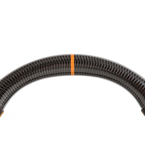 Alcantara Leather Carbon Fiber Heated Steering Wheel Fits 15-23 Ford Mustang GT - Picture 9 of 14